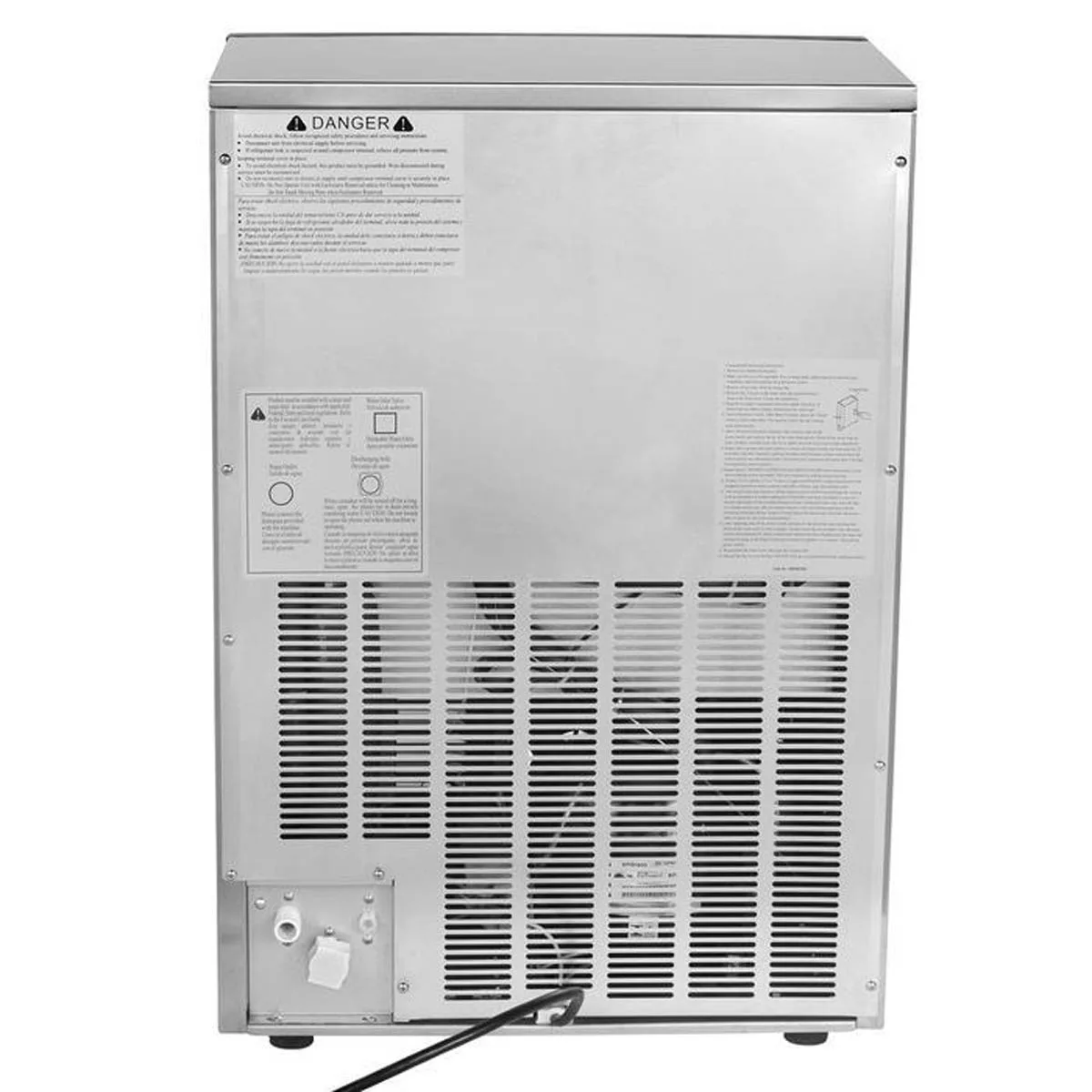 Maxx Ice MIM125H 22" Air Cooled Half Cube 125 lb Undercounter Ice Machine with 35 lb Bin