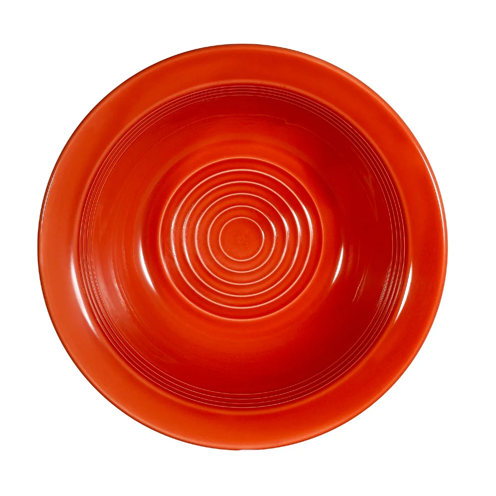 CAC China TG-10-R Grapefruit Bowl, 13 oz, 6-5/8" dia x 2" H, Round, Porcelain, Red - Dozen