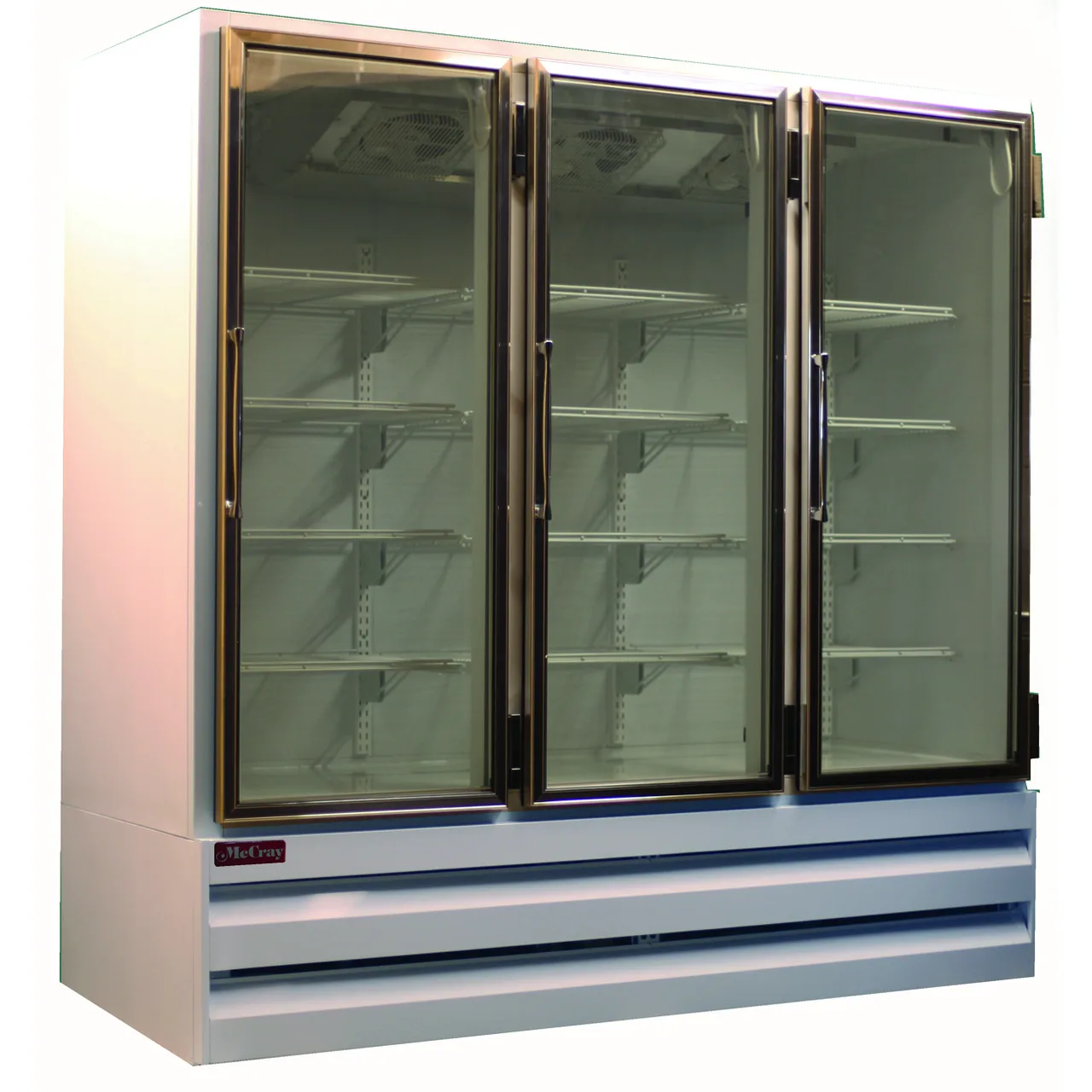 Howard-McCray GF65BM-FF 78" 3 Glass Door Merchandiser Freezer in White, 65 cu. ft.