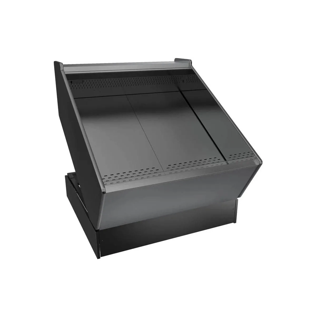 Structural Concepts FSIB4R 50" Self-Service Open Air Produce Case, Laminate Exterior, Full End Panels