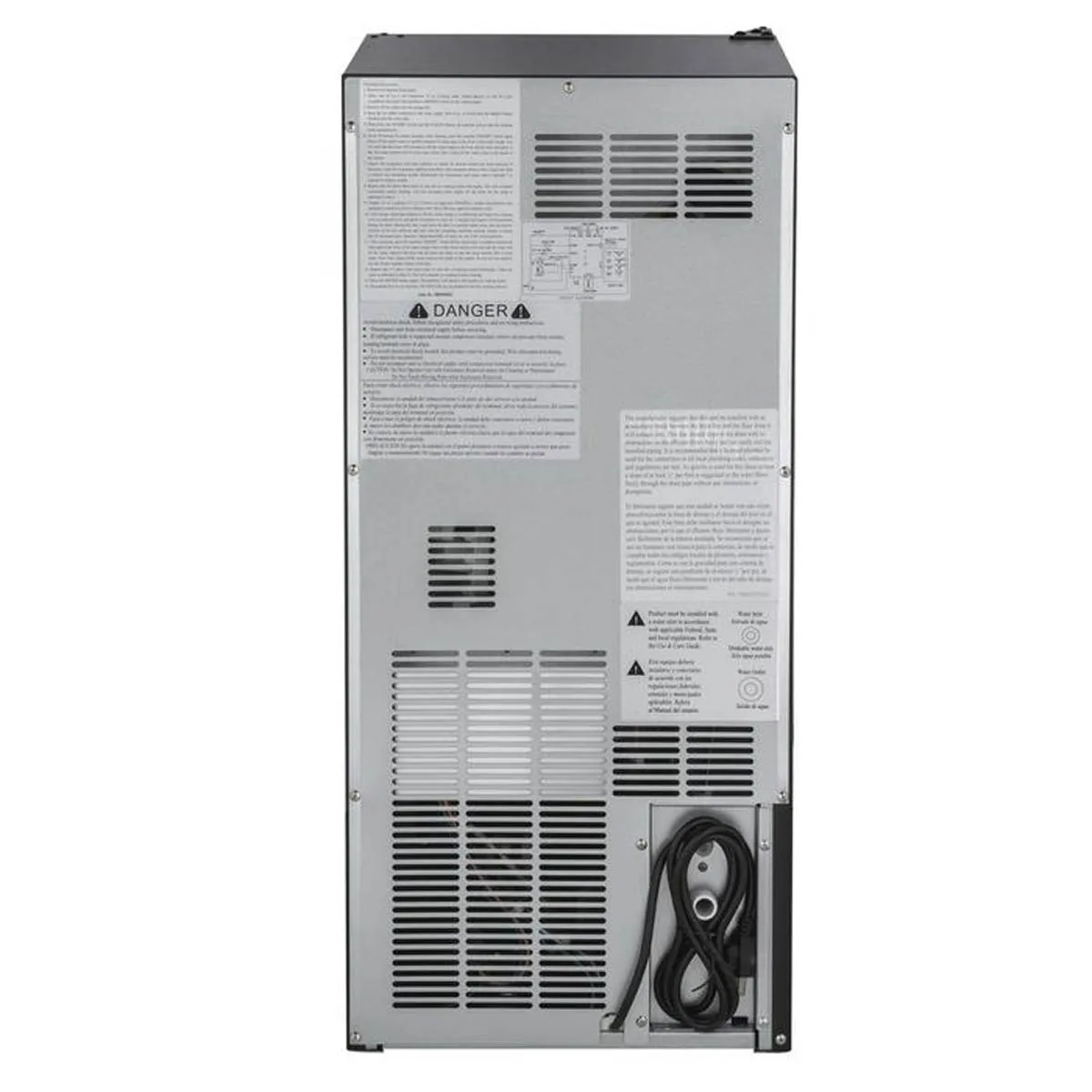 Maxx Ice MIM50V 15" Air Cooled Full Cube 50 lb Undercounter Ice Machine with 25 lb Bin