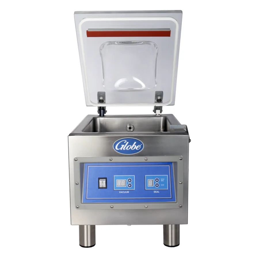 Globe GVP6 Countertop Chamber Vacuum Packaging Machine with 10-1/5" Single Seal Bar