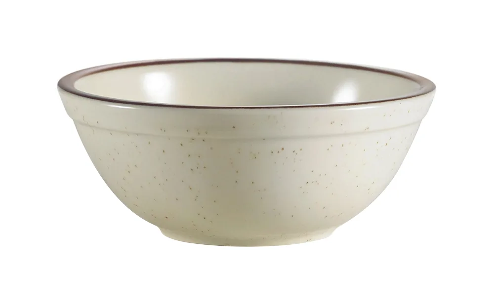 CAC China AZ-24 Nappie 10oz. Stoneware Bowl, 5-1/4" Dia x 1-3/4" H, Brown, Dishwasher Safe - Dozen