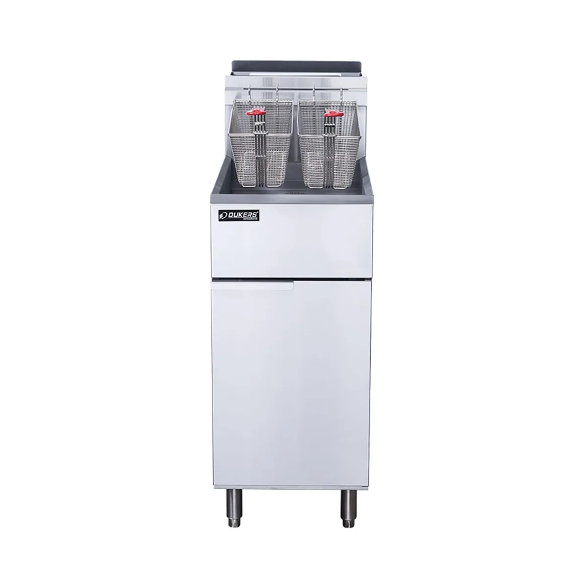 Dukers Appliance Co DCF3-LPG Full Pot Floor Model Gas Fryer w/ 40 Lb Capacity, 90.000 BTU
