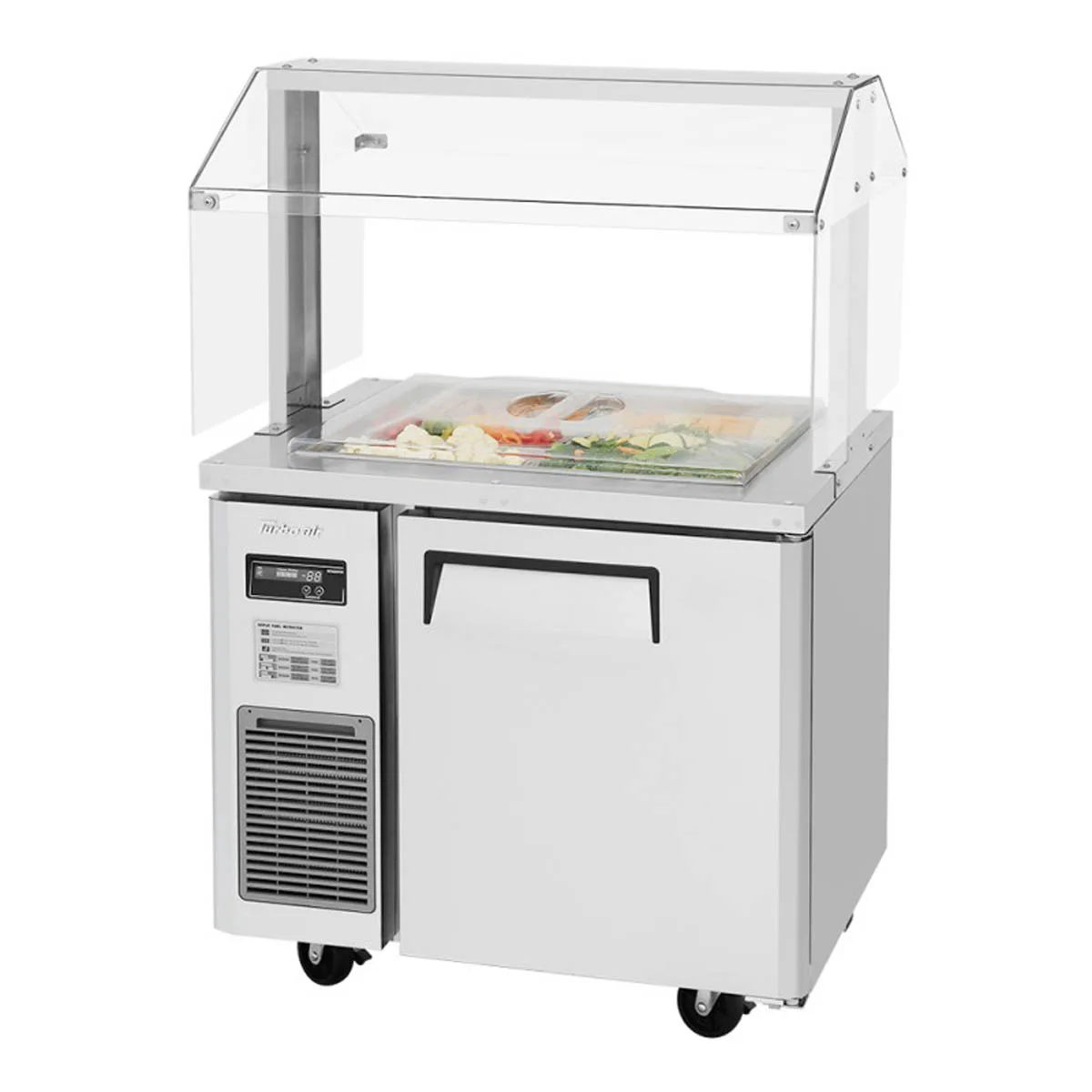 Turbo Air JBT-36-N 35" J Series Refrigerated Buffet Table, (1) Section, (6) Pan, 7.5 cu. ft.