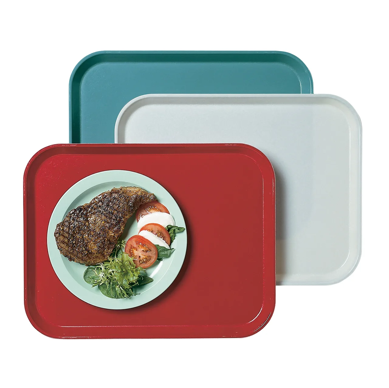 Cambro 1418CL676 Camlite Tray – 14" x 18" White RectangularFiberglass, Dishwasher Safe, NSF