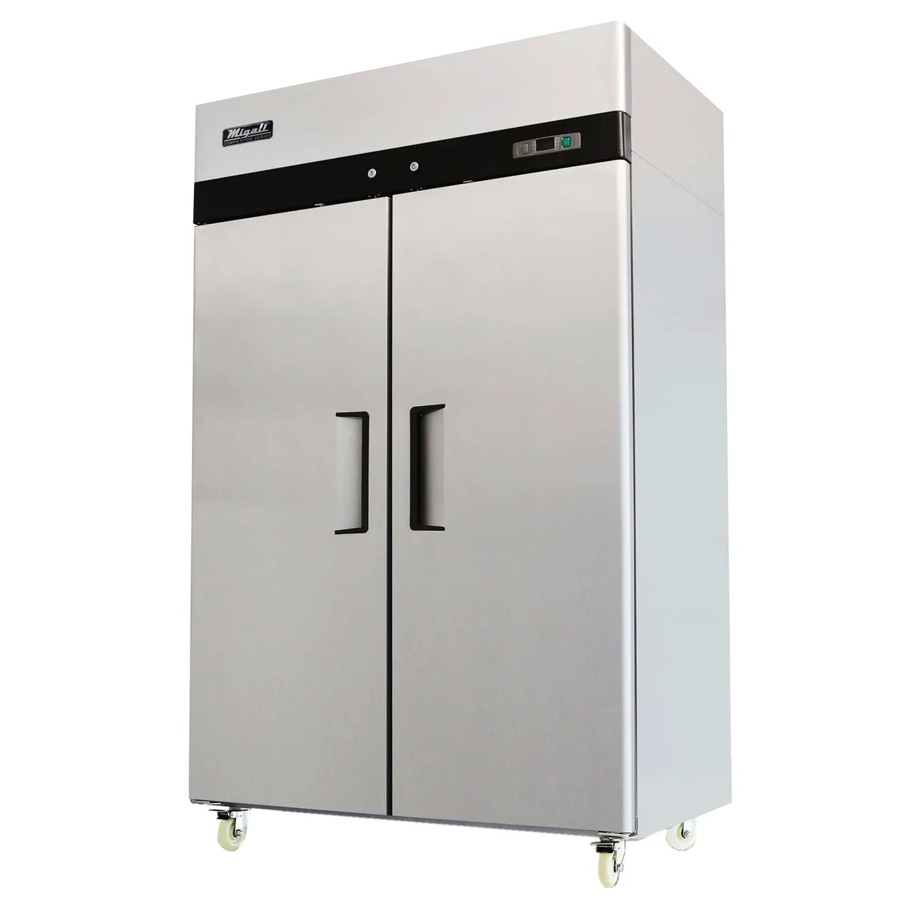 Migali C-2F-HC 51.7" 2-Solid Door Reach-In Freezer, Top Mounted, 43.2 cu. ft., Stainless Steel