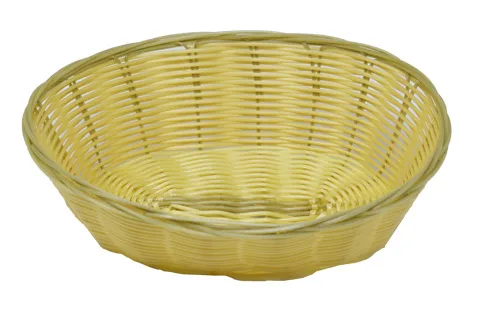 Omcan USA 47197 Natural Woven Oval Display Basket, 9.5" D x 6.25" W x 2.75" H