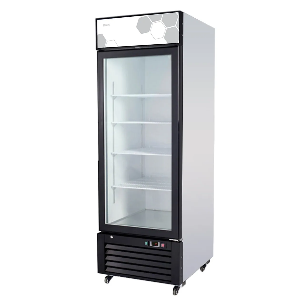 Migali C-23FM-HC 27" 1 Glass Door Freezer Merchandiser in White, 23 cu. ft.