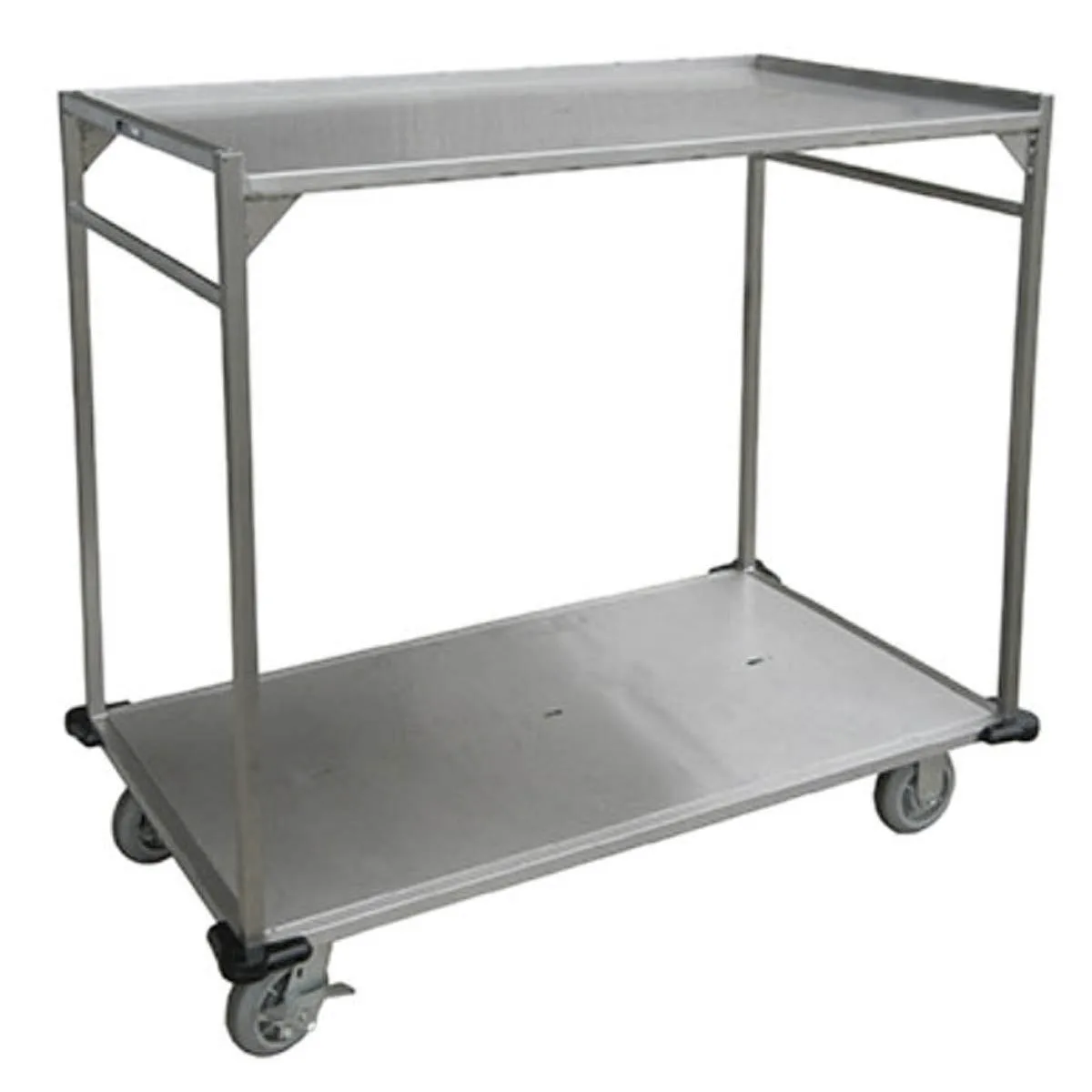 Lakeside PB37 Stainless Steel Open Tray Delivery Cart w/ (2) Shelves - 37"W x 29"D