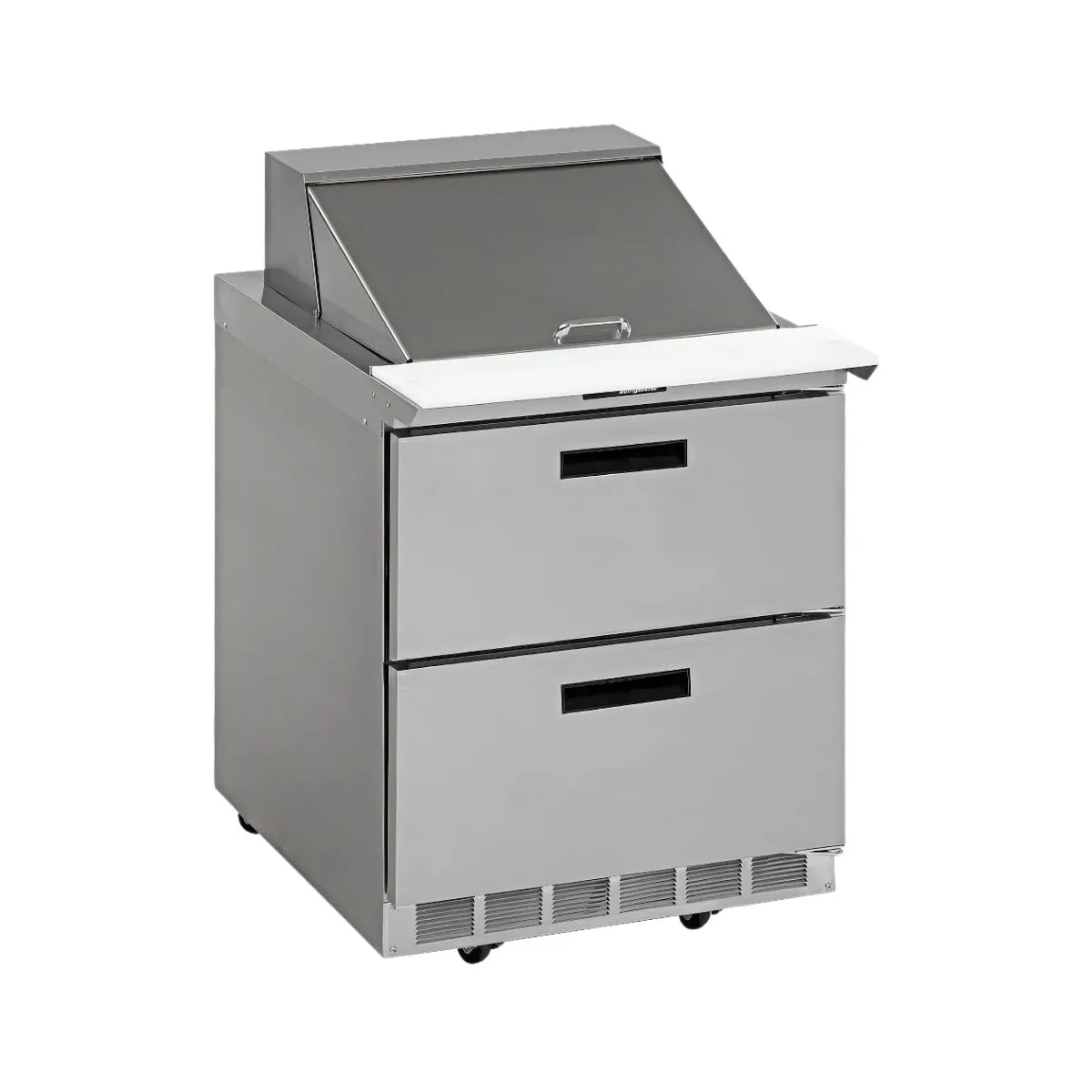 Delfield D4427NP-9M 27" Mega Top Sandwich Prep Table, 2 Drawers, 9 Pans, Stainless Steel