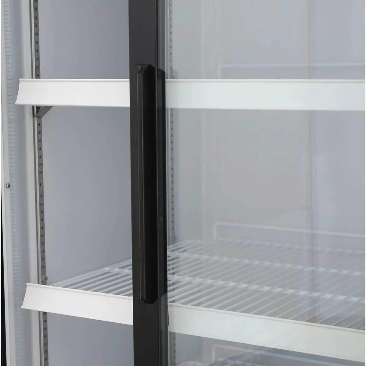 Maxx Cold MXM2-48RSBHC 54" Merchandiser Refrigerator in Black, w/ 2 Sliding Glass Door, 48 cu.ft. 