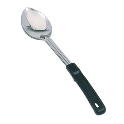 Omcan USA 80729 - 15" Stainless Steel Solid Basting Spoon With Stop‑Hook Handle