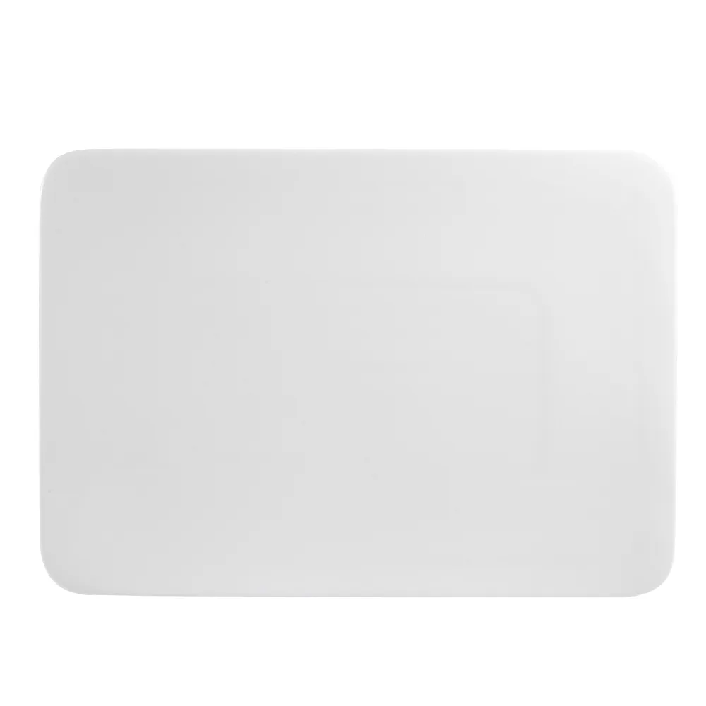 CACChina SF-RT12 Platter, 12" L x 7-1/2" W x 1/2" H, Rectangular Porcelain, Bone White - Dozen