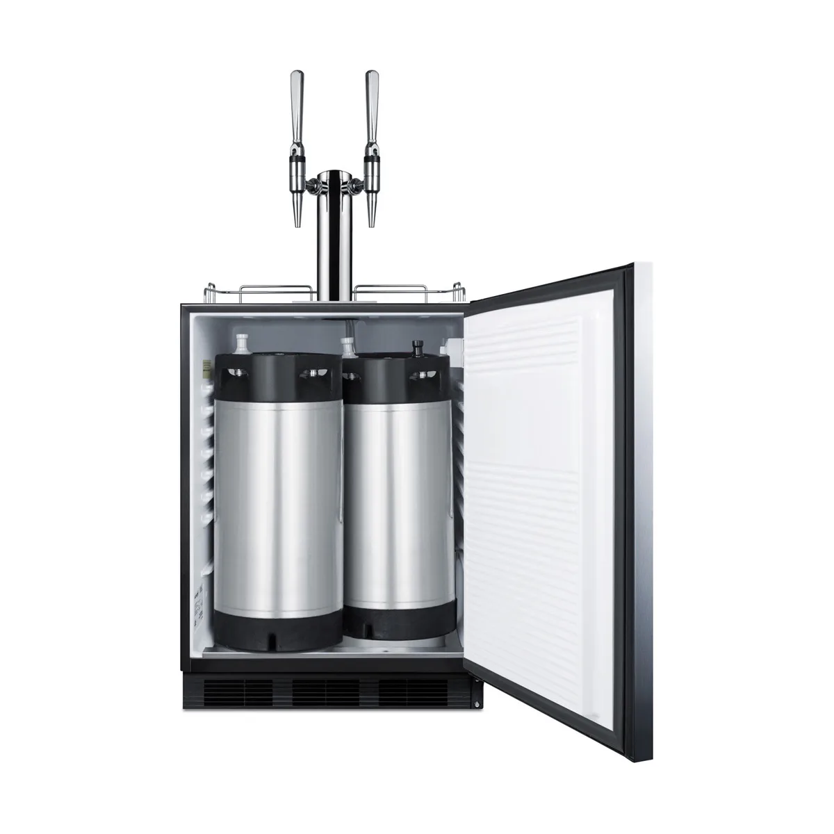 Summit SBC58BLBIADANCFTWIN 24" Nitro Cold Brew Coffee Dispenser, ADA compliant, 5.5 cu. ft. - 115V