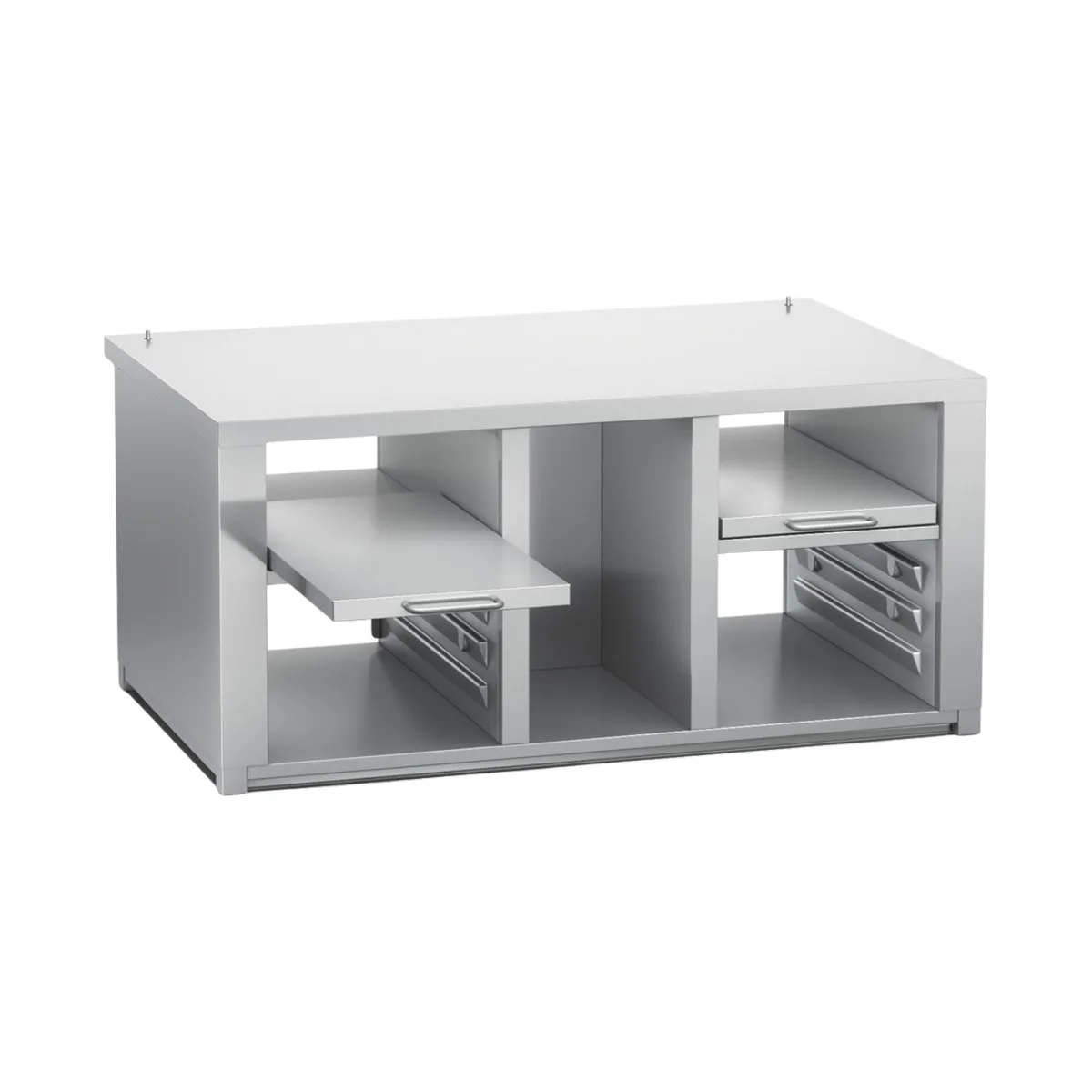 RATIONAL 60.75.835 Stand, 43-1/4"W X 28-1/4"D X 18-1/8"H, (2) Pull Out Shelves