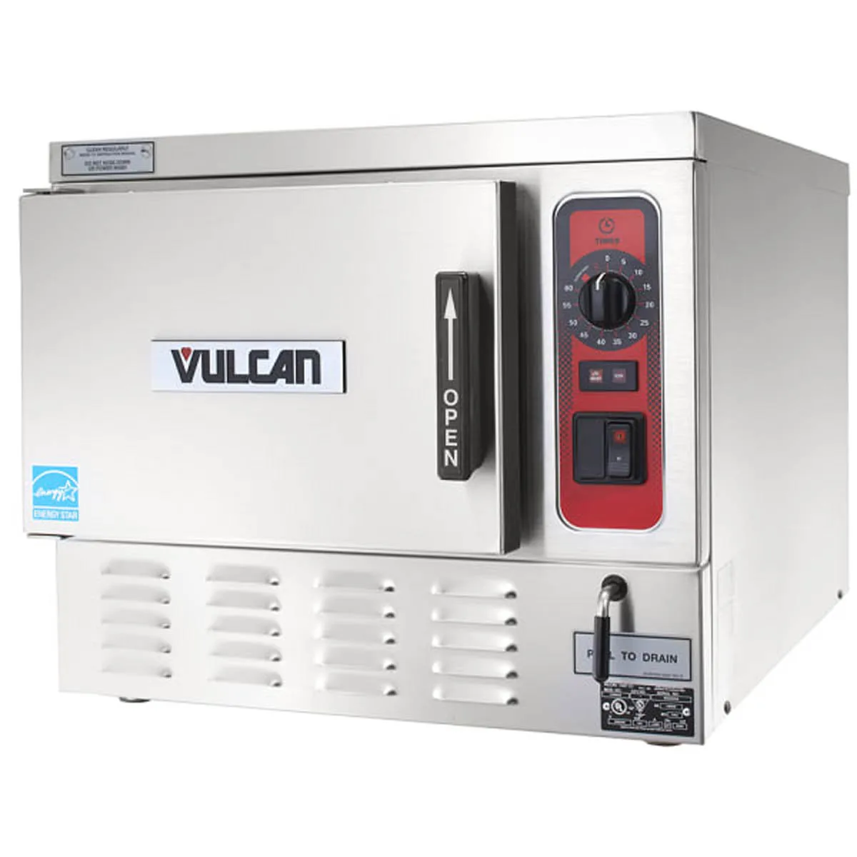 Vulcan C24EO3AF 3 Pan Boilerless Electric Countertop Steamer w/ Auto-Fill, 208V/1 PH, 8 kW