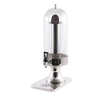 Spring USA 2525-6/7 Juice Dispenser, 7 L Sgl, 27-5/8" H x 8" Dia Polycarbonate, Steel Base, NSF-Cert