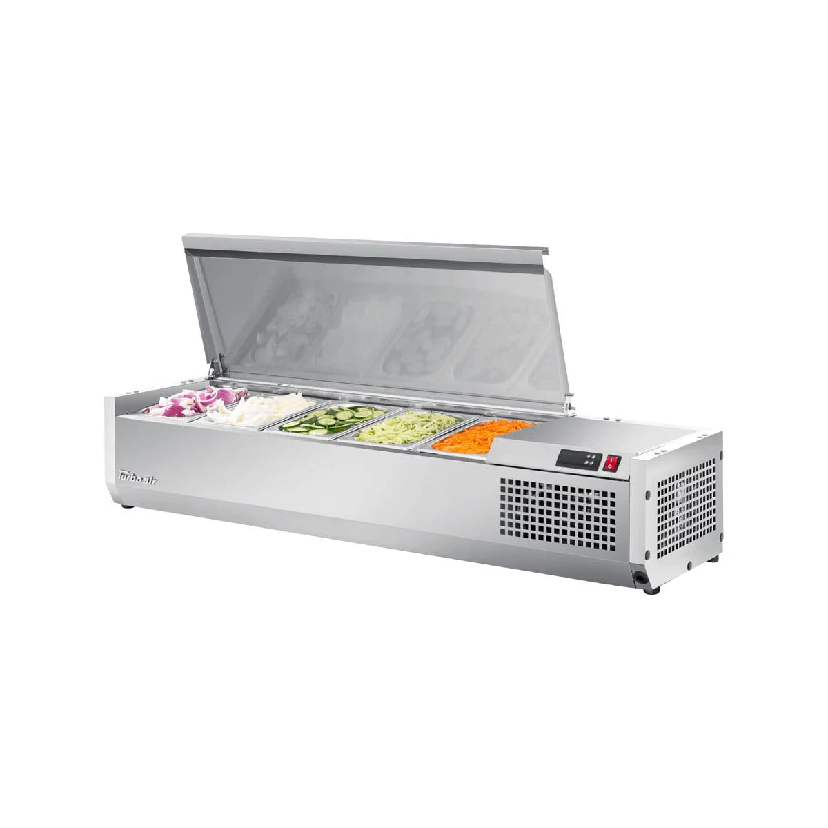 Turbo Air CTST-1200-N 47" E-Line Countertop Salad Table, 5 Pan Capacity