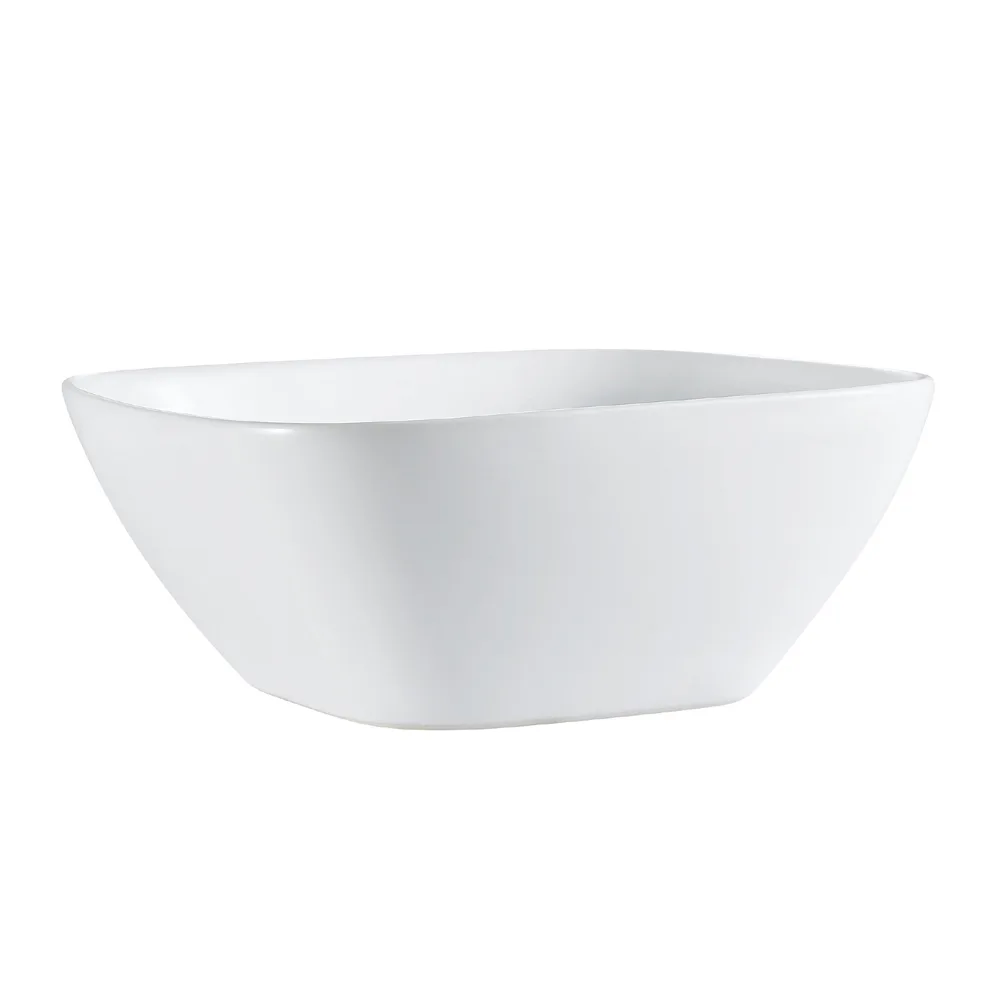 CACChina MX-SQ11 Catering Collection Square Bowl, 2-3/4 Qt, 11"x11"x4-1/2", Porcelain, Super White