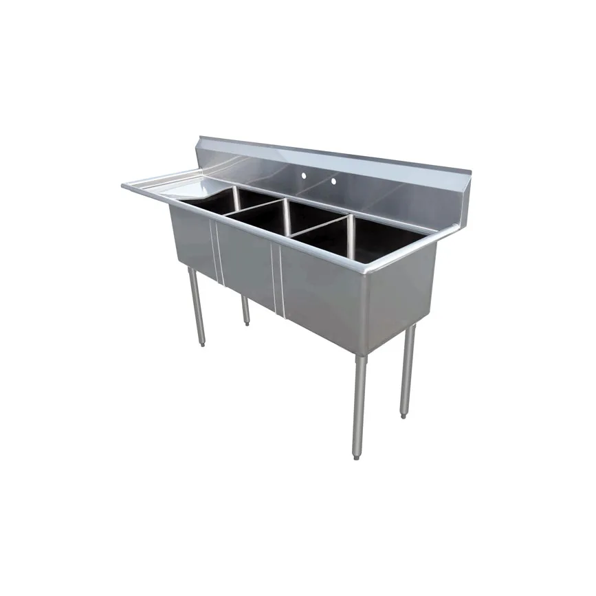 Omcan USA 43755 (3) Three Compartment Sink