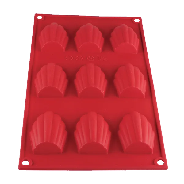 Thunder Group PLBM006S Baking Mold, 1 Oz. -40° - 550°F Temperature Range (9) Madeleine Cavities