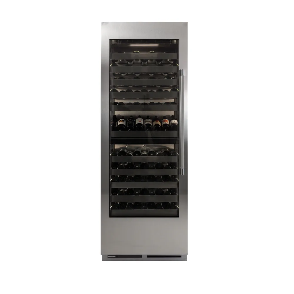 Perlick CC30D-2-4LL Wine Cooler, 29" W × 24" D × 84" H, 16.9 Cu Ft., 100‑Bottle, Lock, R600a, 115V