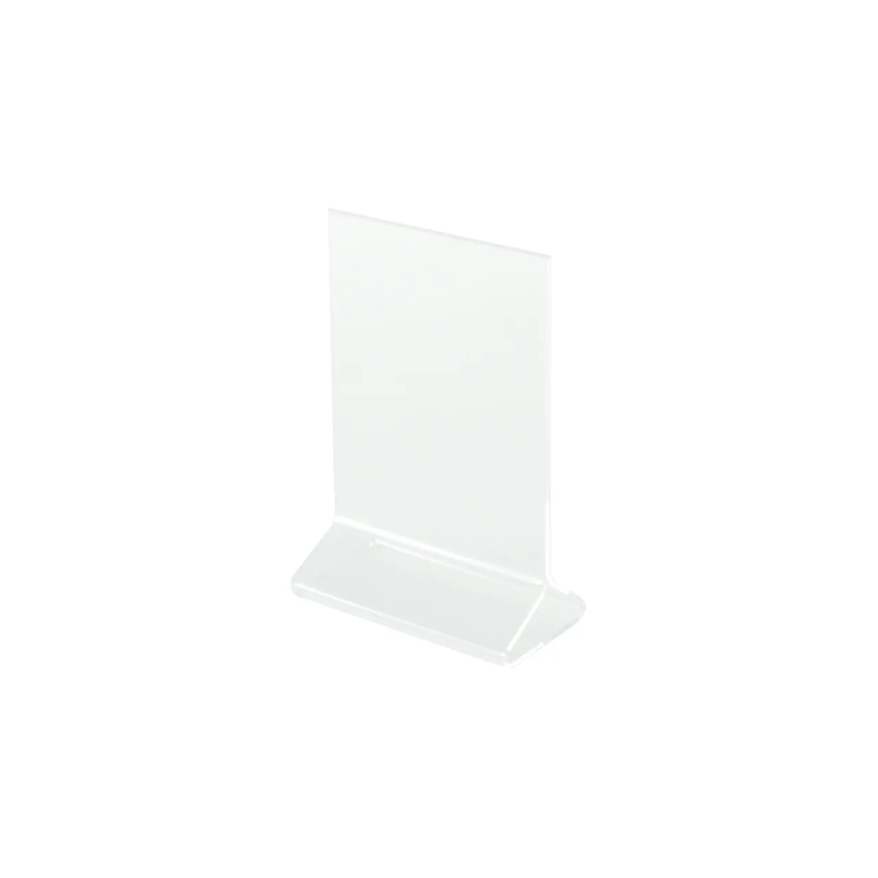 CAC China ACTH-64 Menu Card Holder, 4" W x 6" H Acrylic BPA-Free Tabletop Stand