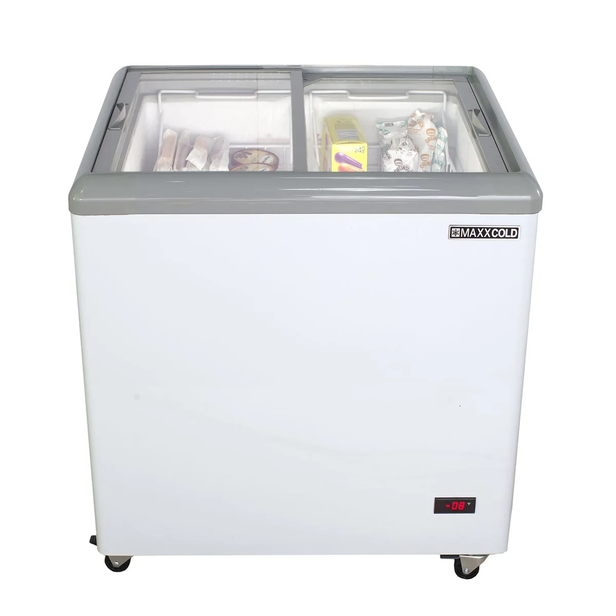 Maxx Cold MXF31F 32" Flat Lid Ice Cream Display Freezer, 7.4 cu. ft.