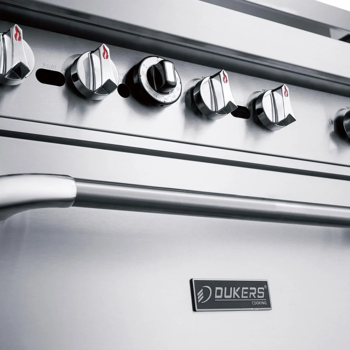Dukers DCR60-10B 60" 10 Burner Gas Range - (2) Standard Ovens, Convertible
