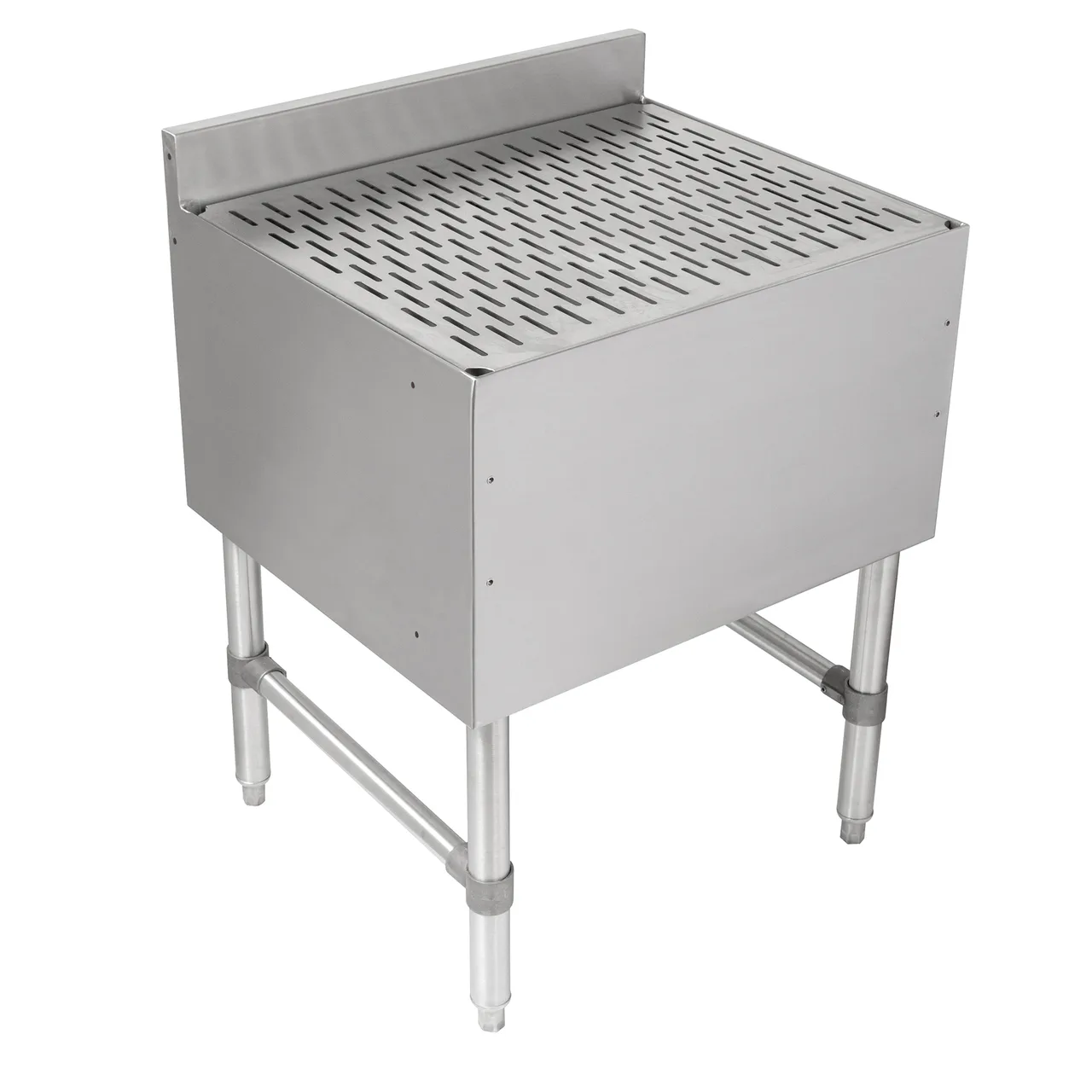 John Boos UBDB-2124-X Underbar Drainboard, Freestanding, 24"W X 21"D X 32-1/2"H