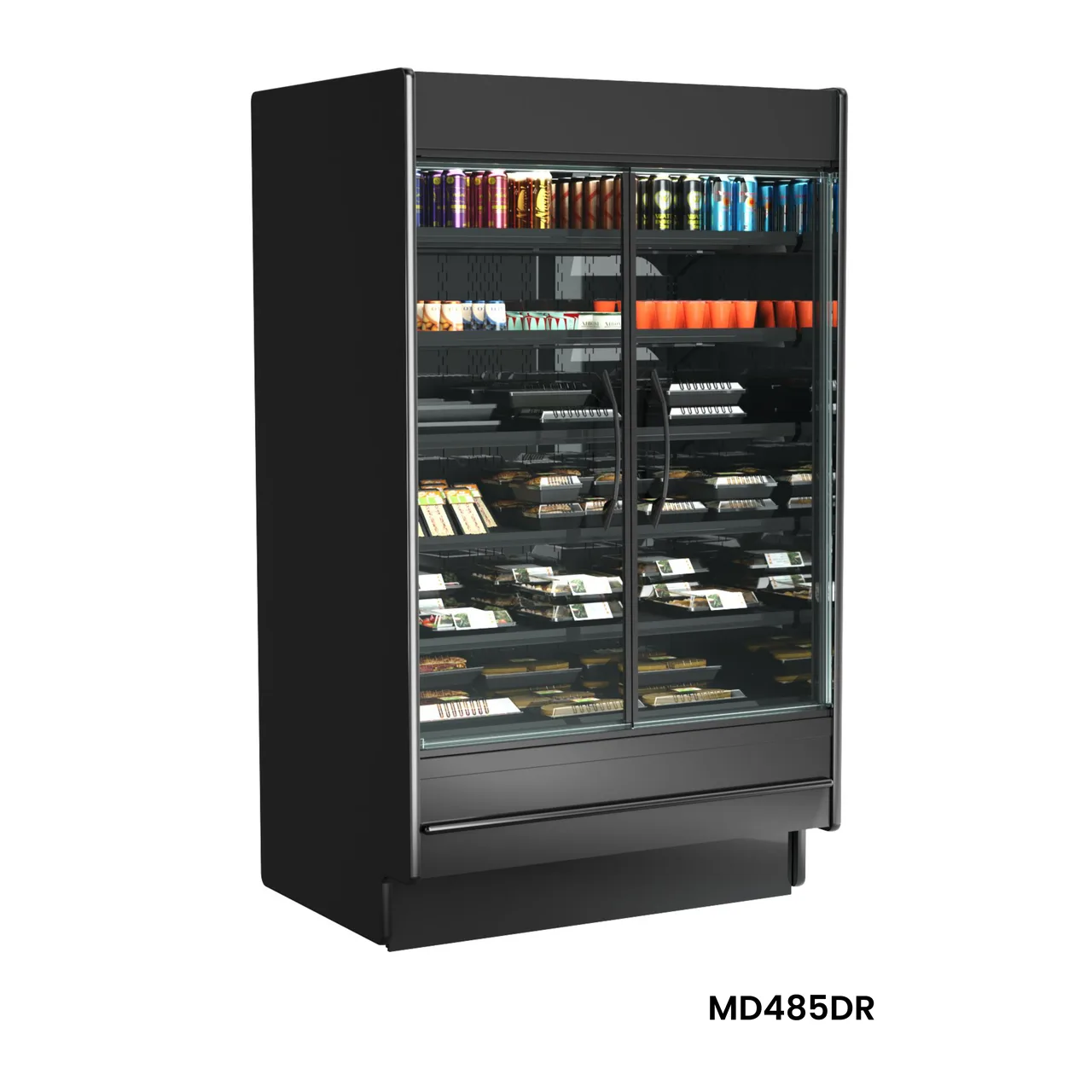 Structural Concepts MD685DR 74" Self-Service Refrigerated Doored Case Self-Contained