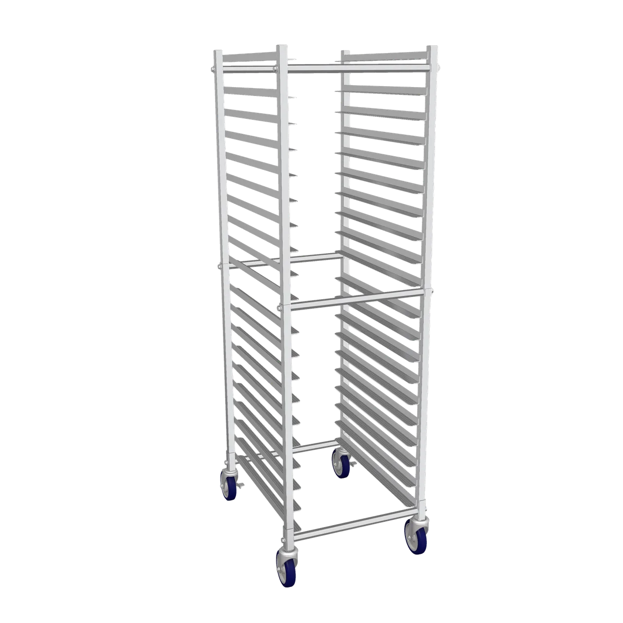 Winholt AL-1820BKD-HD-2LC Full Height End Load Mobile Heavy Duty Sheet Pan Rack