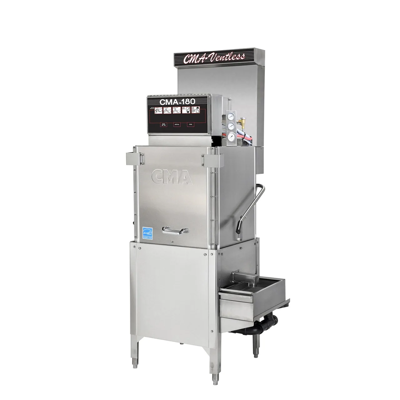 CMA Dishmachines 180-VL TALL 26" Door Type Ventless Dishwasher, 40 Racks/Hr - High Temp with Booster