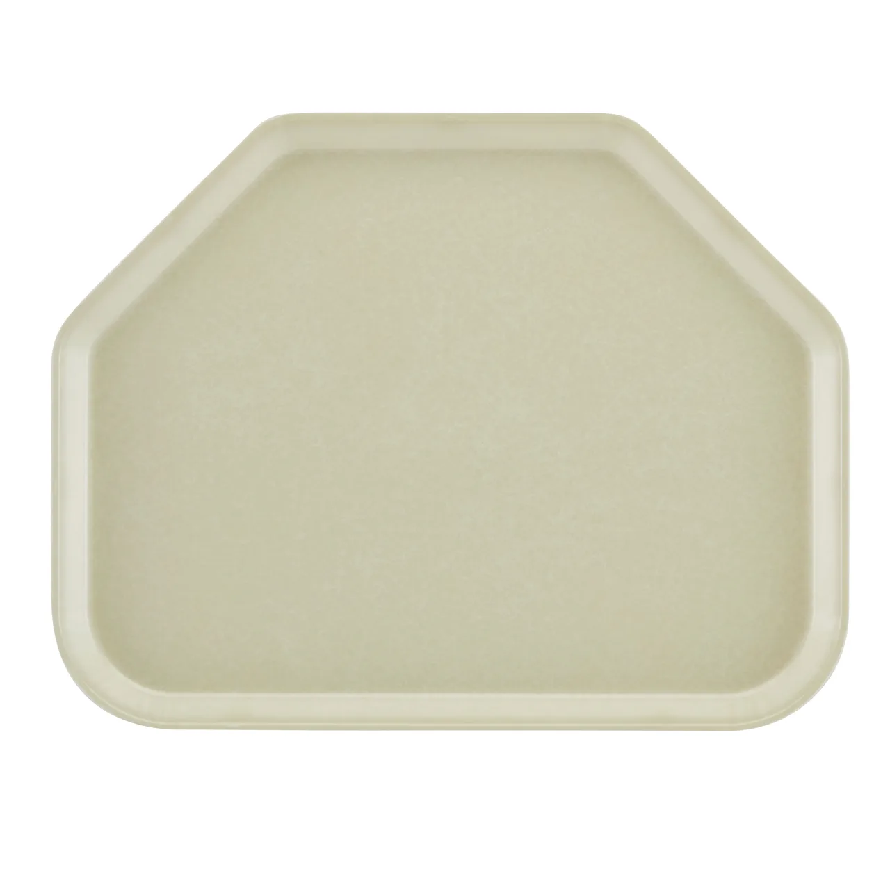 Cambro 1418TR101 Trapezoid Tray, 14" x 18", Parchment Gray Fiberglass, NSF, Made in USA
