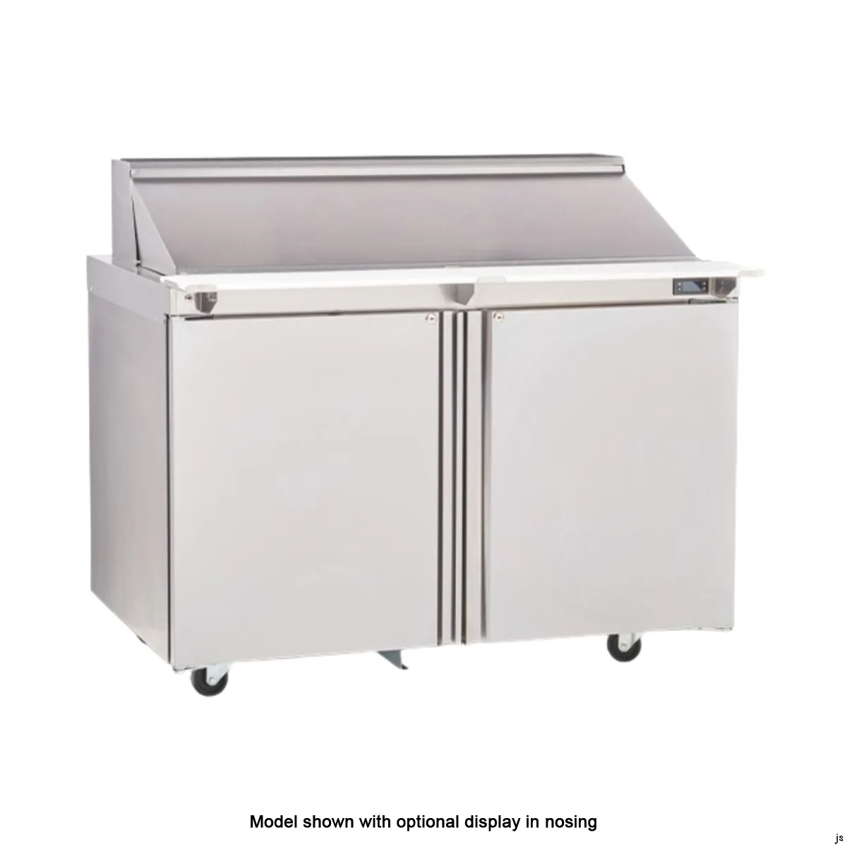 Delfield 4448NP-12M 48" 2-Door Mega Top Sandwich and Salad Prep Table, 12 Pans