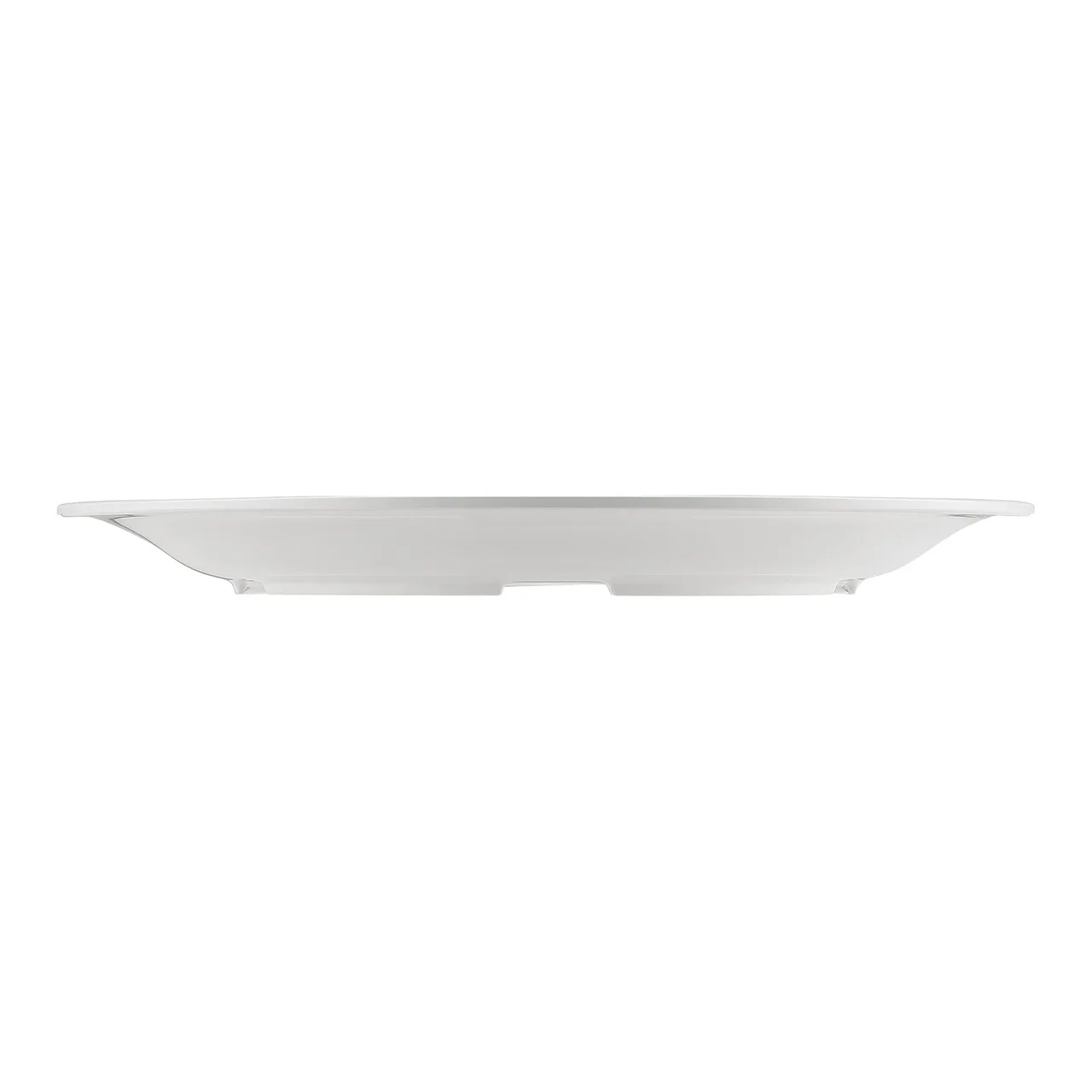 CAC China MLNC-16 Maxwell Plate, 10.25" Round Narrow Rim, White Melamine, Dishwasher Safe - 1 Dozen