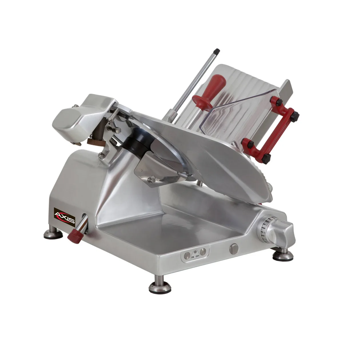 Axis AX-S13G Manual Feed Meat Slicer with 13" Blade, Gear Driven