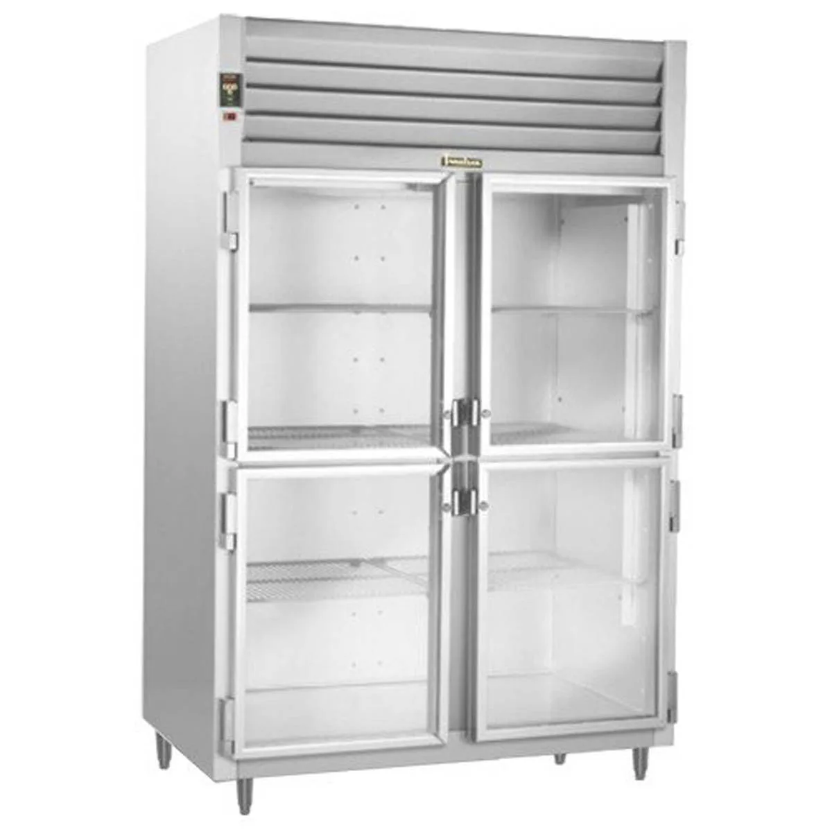 Traulsen RHF232WP-HHG 2-Section Pass-Thru Heated Cabinet, "Half Height", Clear Glass Doors, 55.8 Cu Ft