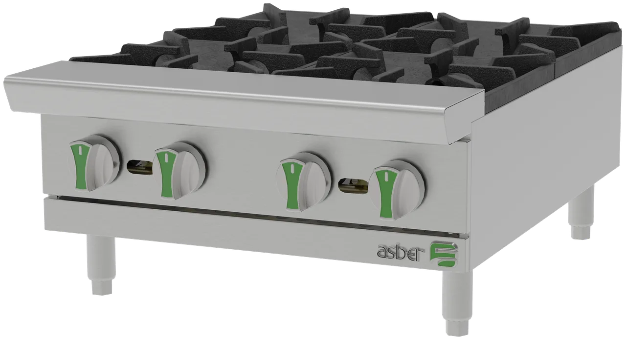 Asber AEHP 4 24 EM Gas Countertop Hotplate