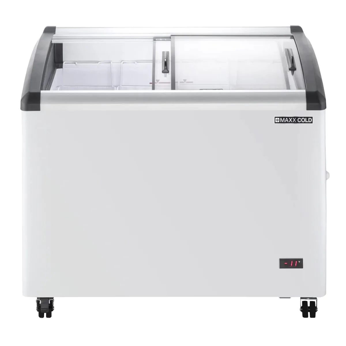 Maxx Cold MXF40CHC-4 39" Curved Lid Ice Cream Display Freezer, 6.71 cu. ft.