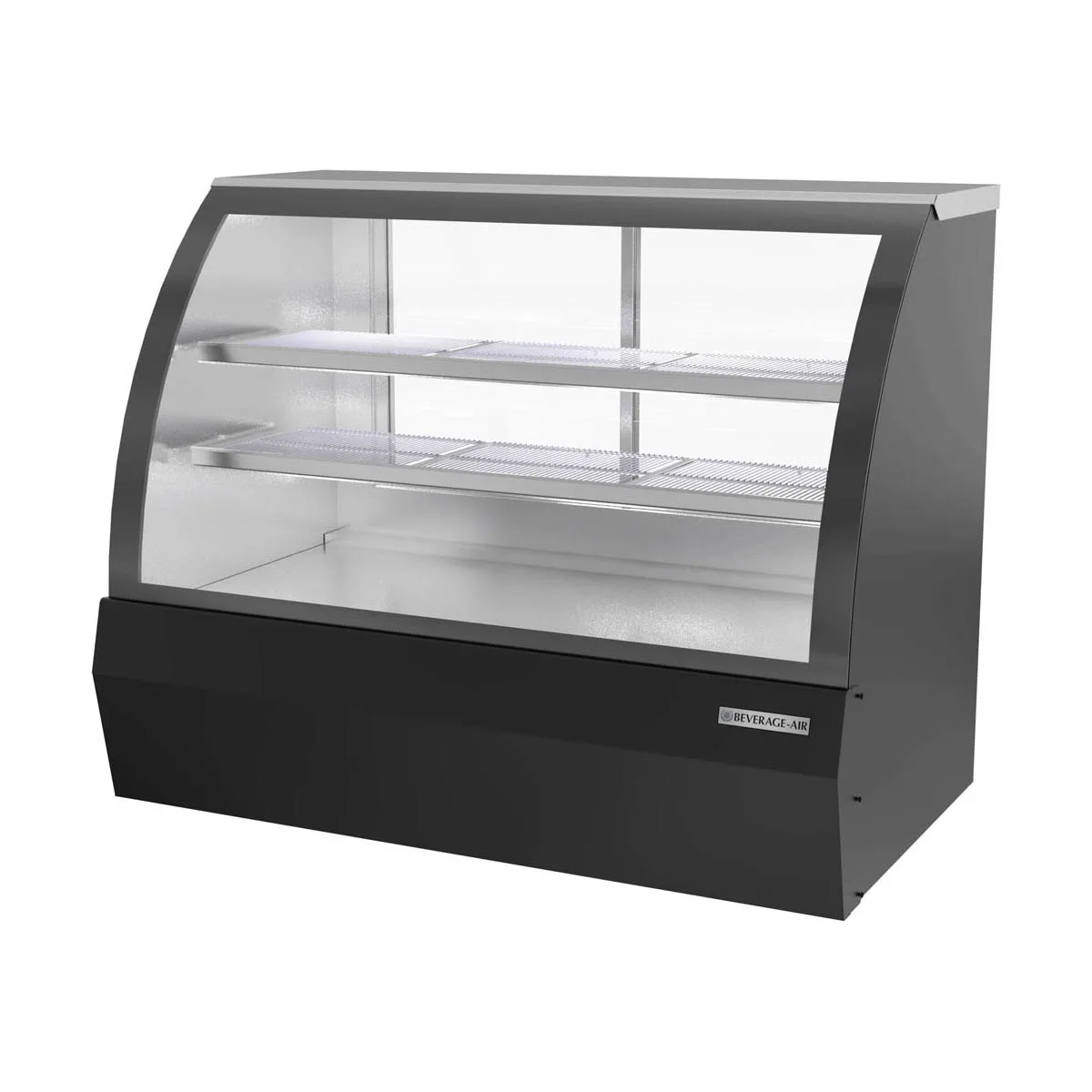 Beverage Air CDR5HC-1-B 60" Curved Glass Black Refrigerated Deli Display Case