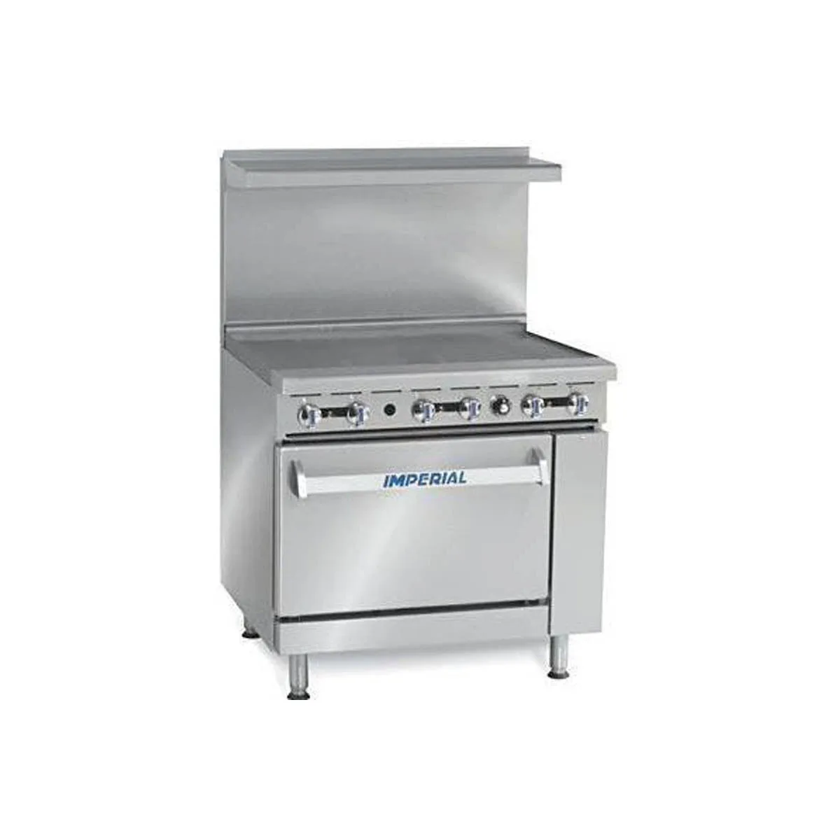 Imperial IR-G36 36" Gas Restaurant Range w/ 36" Full Griddle, (1) Standard Oven, 95.000 BTU