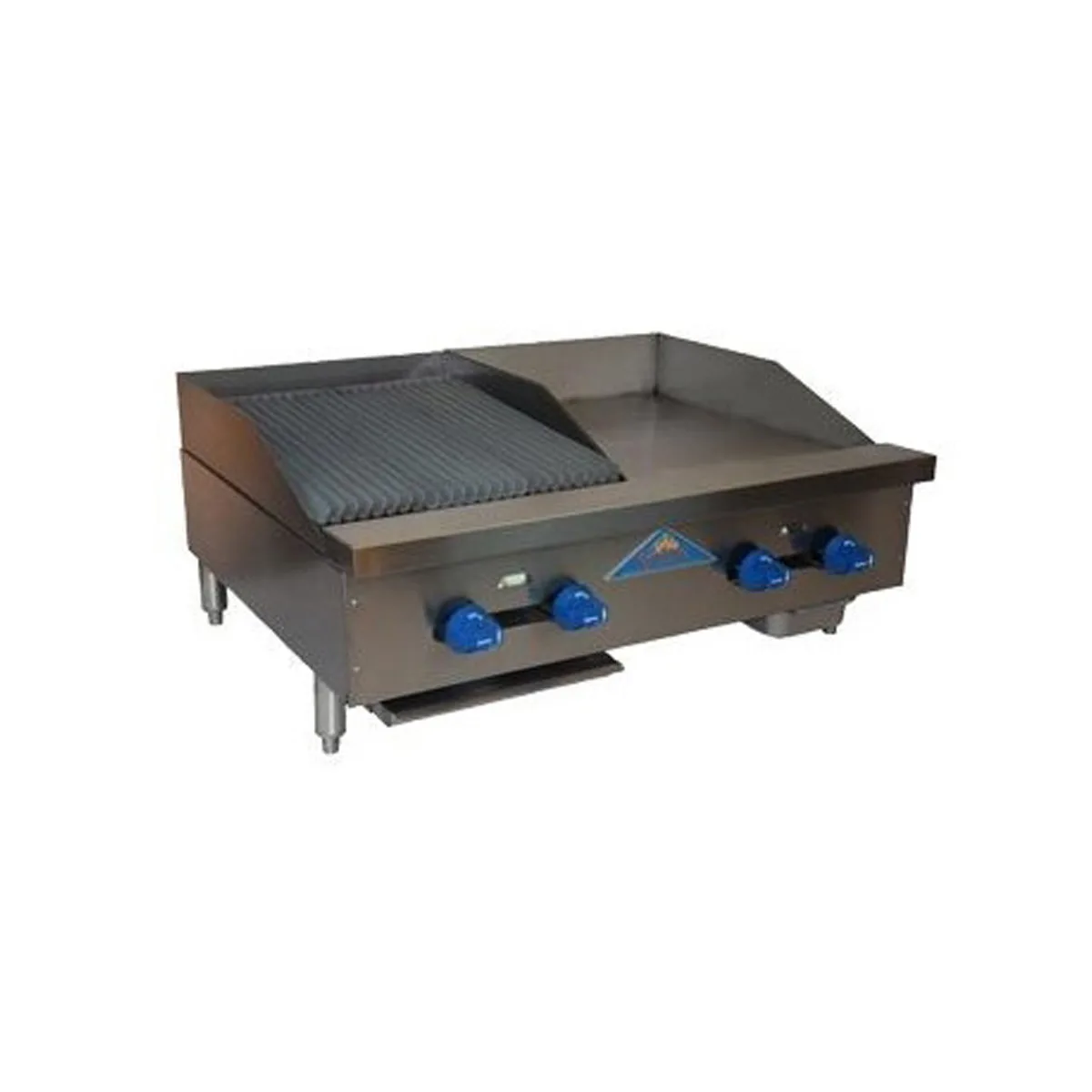 Comstock-Castle FHP36-18-1.5RB 36" Countertop Gas Griddle/Charbroiler Combination, 76.000 BTU