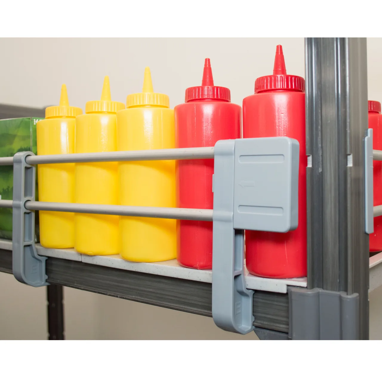 Cambro ESR1448151 Camshelving Elements Full Shelf Rail Kit 14"W x 48"L x 4-1/4"H Polypropylene Gray