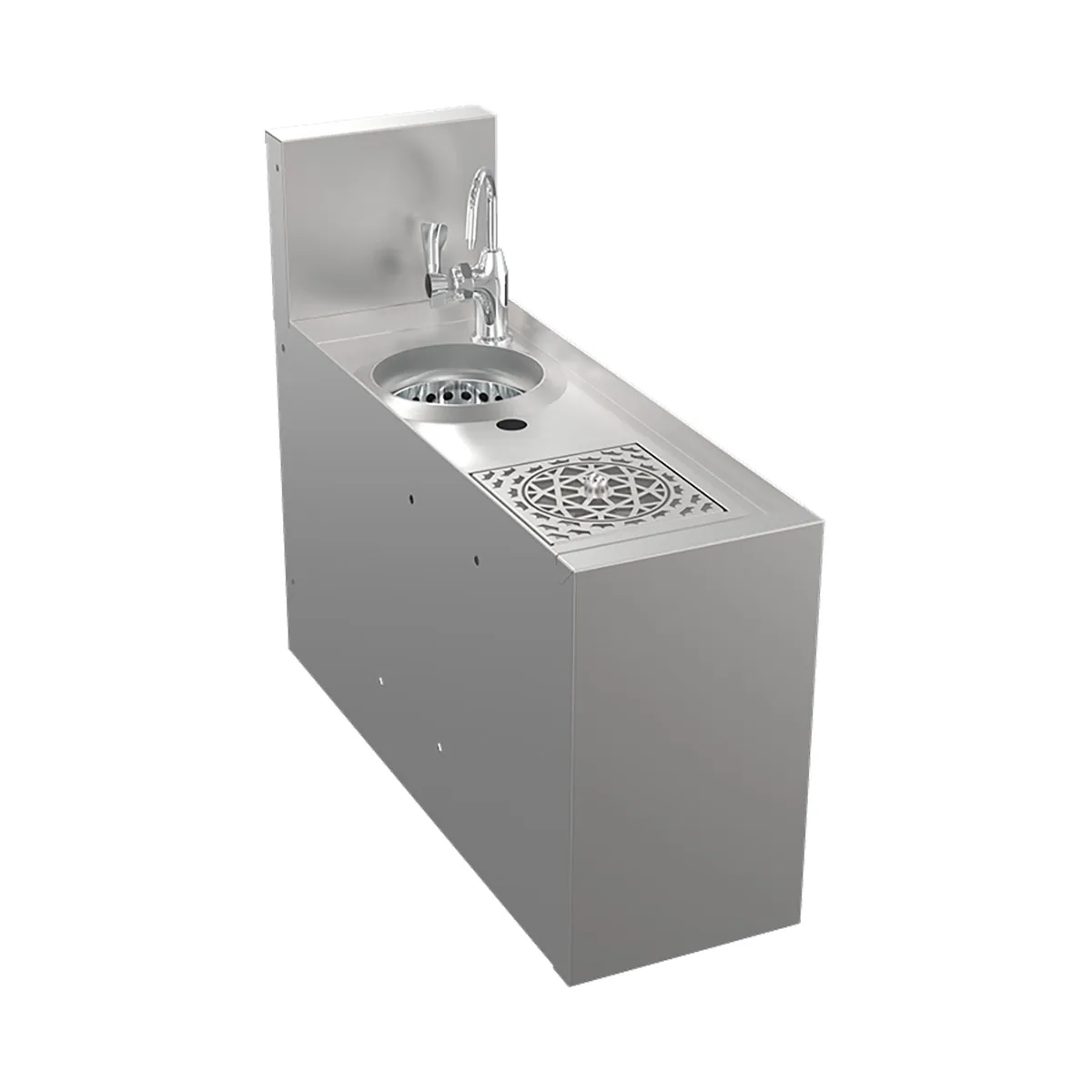 Krowne KR24-MD8 8" Underbar Sink Units, 1 Compartment without Drainboard
