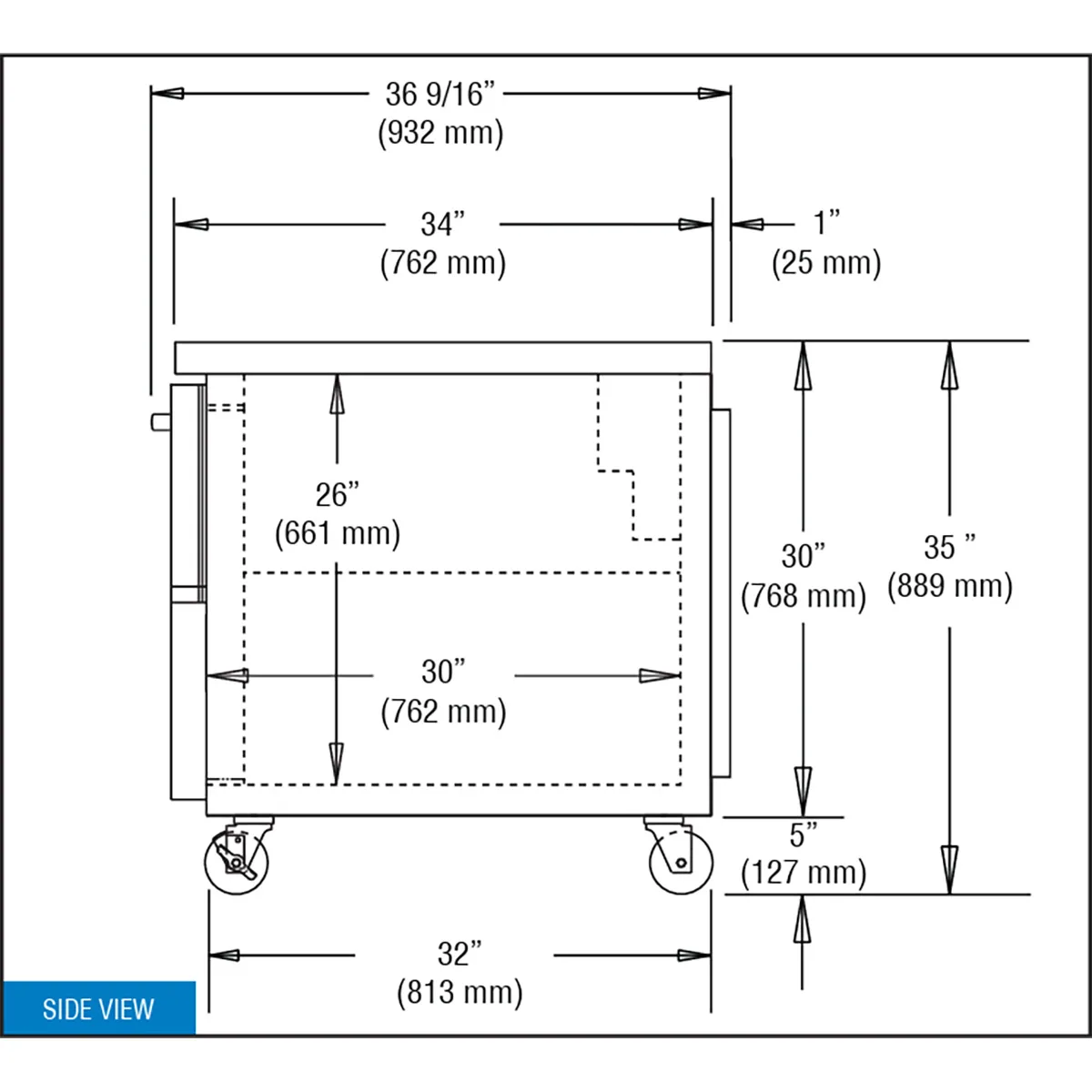 Continental Refrigerator RA68N 68" Worktop Refrigerator w/ 2 Full & 1 Half Doors, Stainless Steel Flat Top