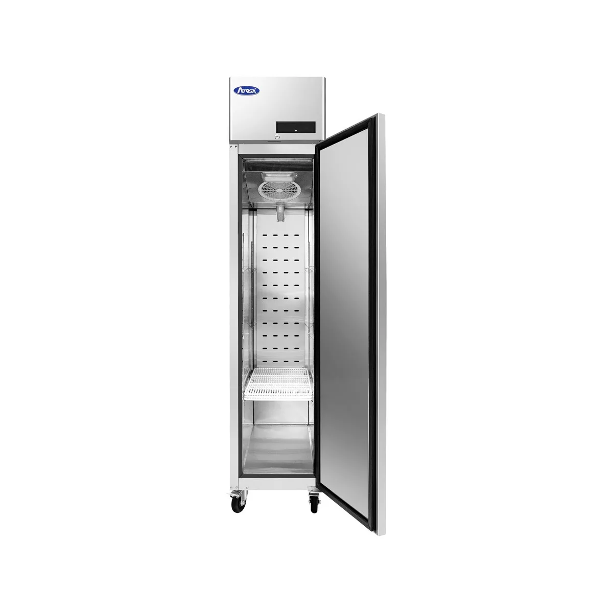 Atosa USA MBF15FSGR 17-7/10" 1-Solid Door Reach-In Freezer, Top Mounted, 13 cu. ft., Stainless Steel