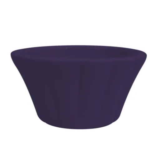 CAC China RMK-F4-BLU Ramekin 4 oz (3.5" Dia x 1.5" H) Blue Ceramic Dishwasher Oven Safe - 1 Dozen