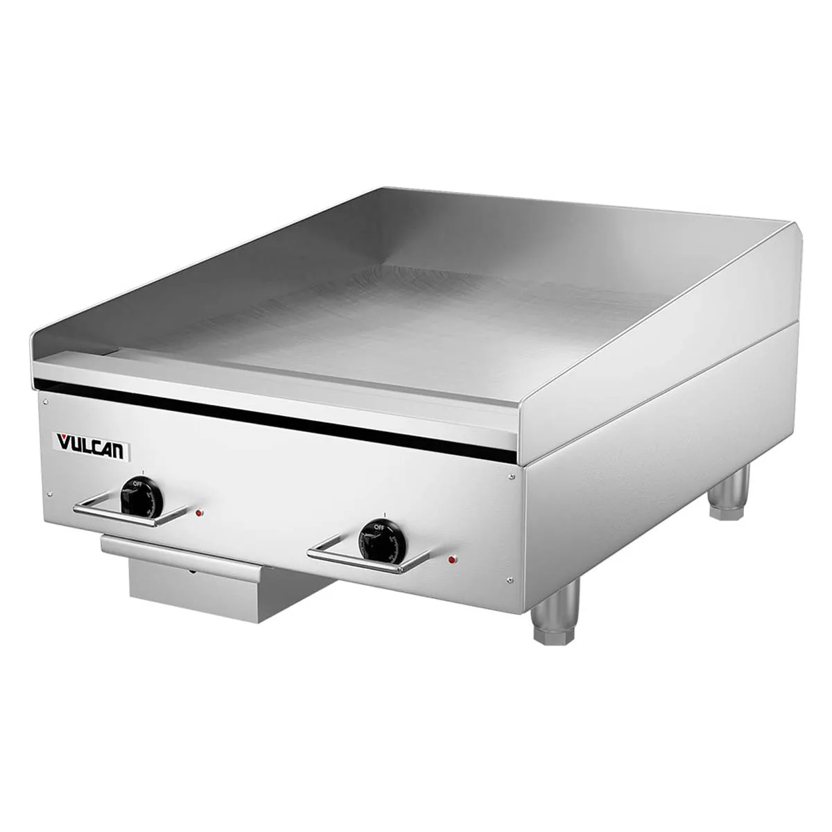 Vulcan HEG24E 24" Countertop Electric Griddle with 24" x 24" Surface, 1/2" Steel Plate, Thermostatic Controls